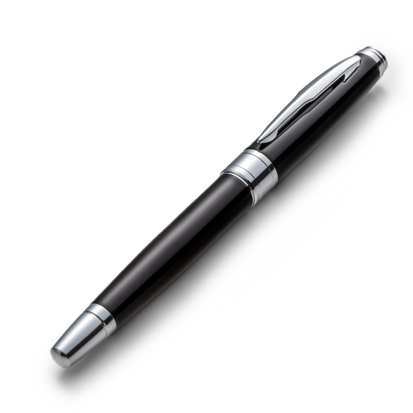Black Rollerball Pen Set with Schneider Ink Refill - ZenZoi