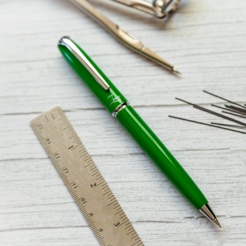 Green Mechanical Pencil Set with 0.5mm Lead Schmidt System - ZenZoi