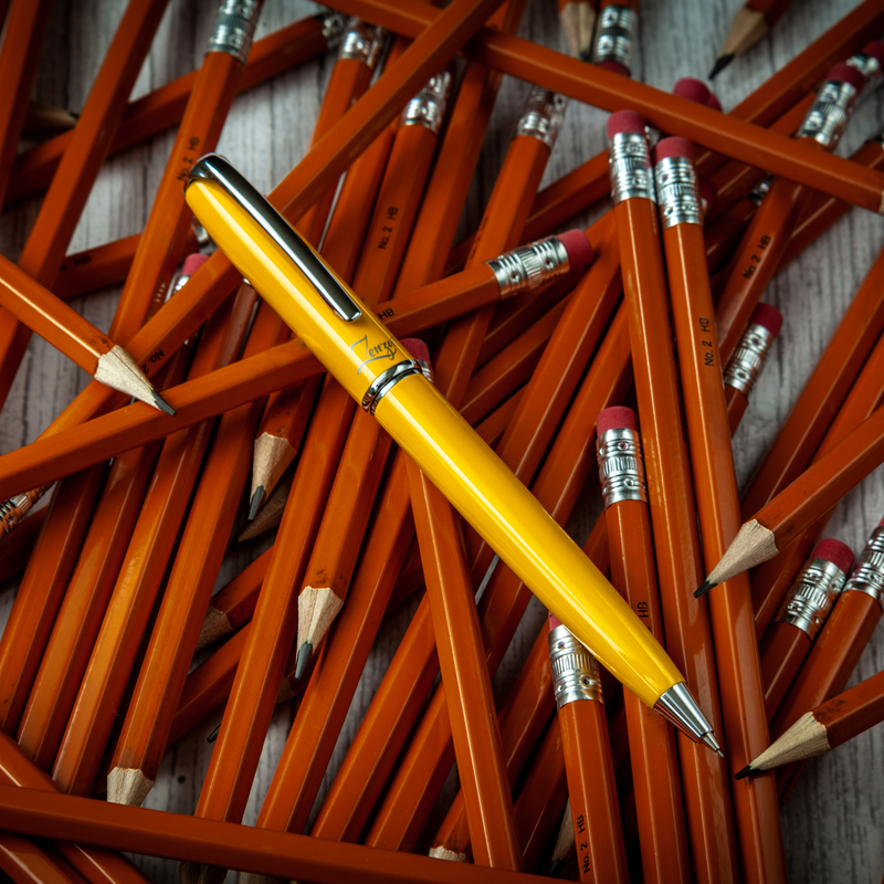 Yellow Mechanical Pencil Set with 0.5mm Lead Schmidt System - ZenZoi