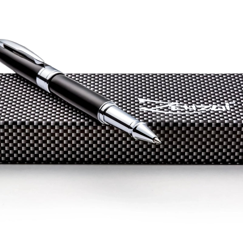 Black Rollerball Pen Set with Schneider Ink Refill - ZenZoi