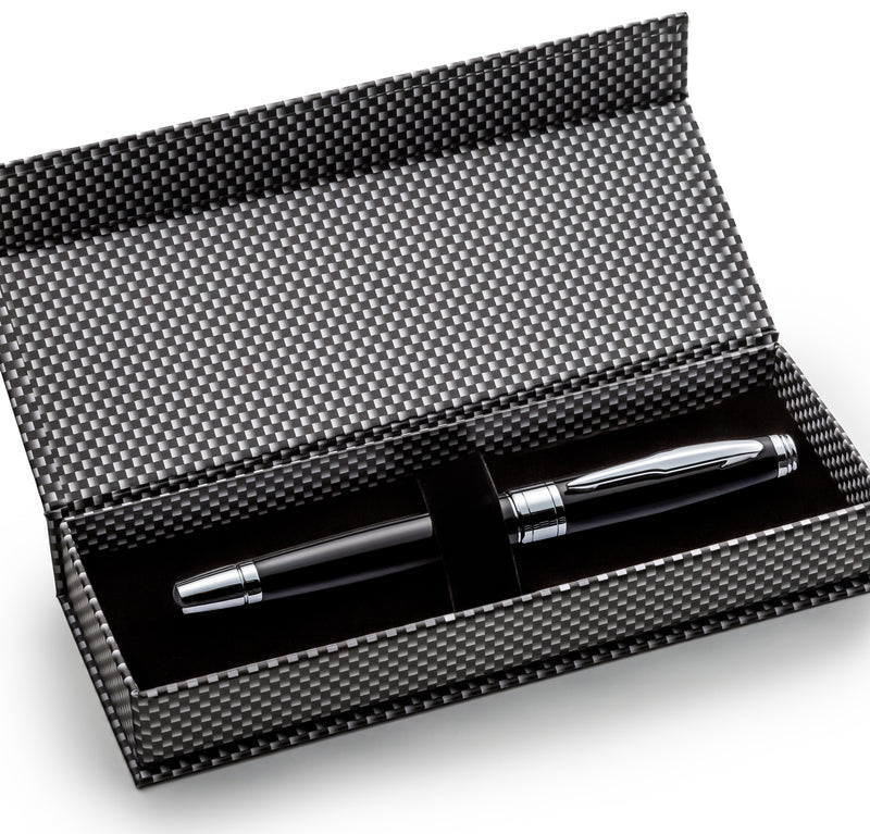 Black Rollerball Pen Set with Schneider Ink Refill - ZenZoi