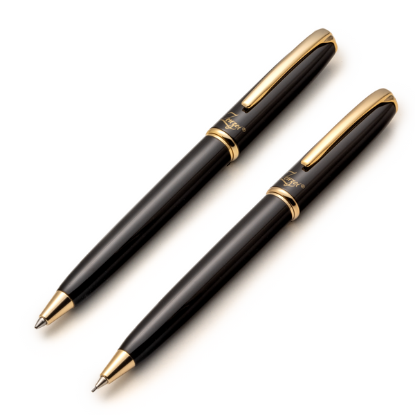 Black & Gold Pen & Mechanical Pencil Set - ZenZoi