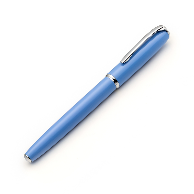 blue fountain pen