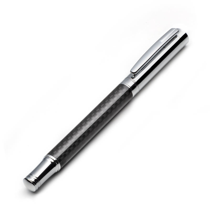 Carbon Fiber Fountain Pen Set with Schmidt Medium Nib - ZenZoi