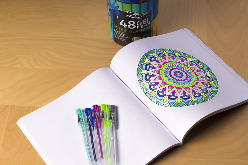 Get Creative With Gel Pen Coloring - Focus and Thrive