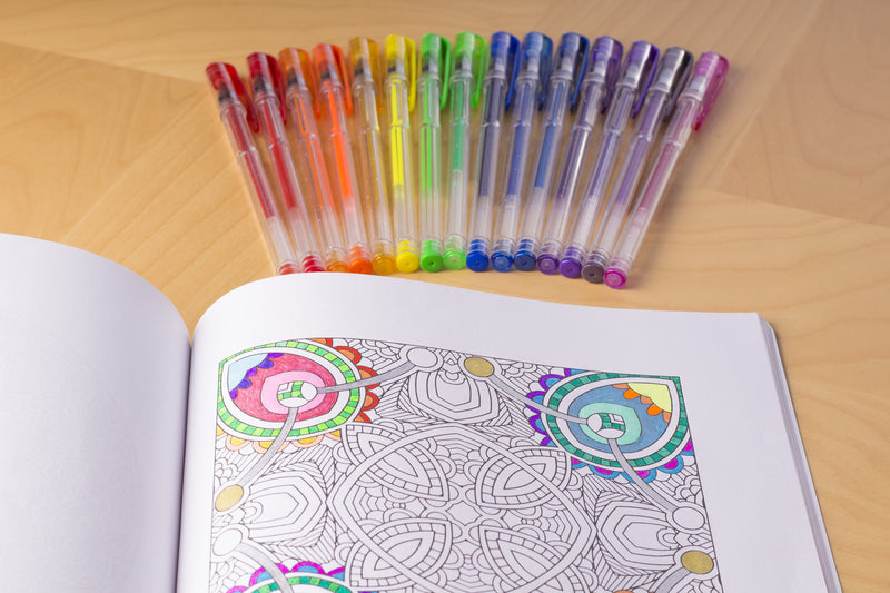 Gel pens for coloring