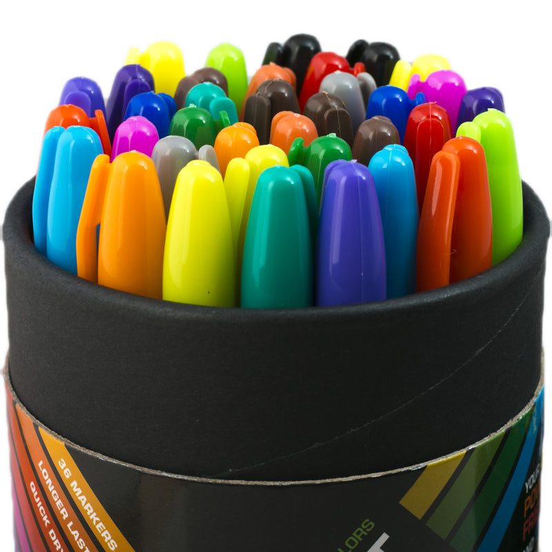 Colored permanent markers set - Drawing Art Markers