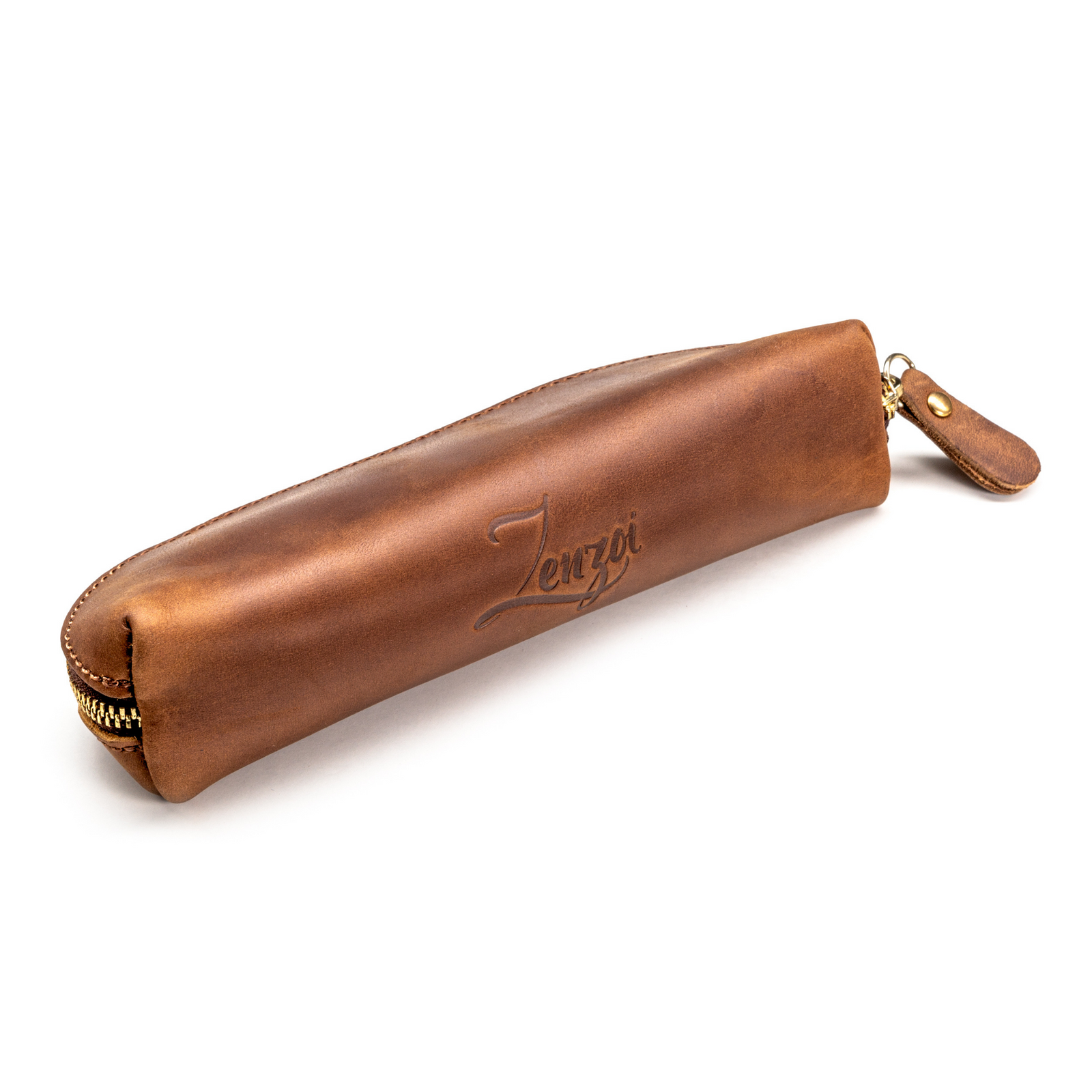 値下げ！BROWN BROWN レザーケース Leather Brown Pencil Case | ZenZoi