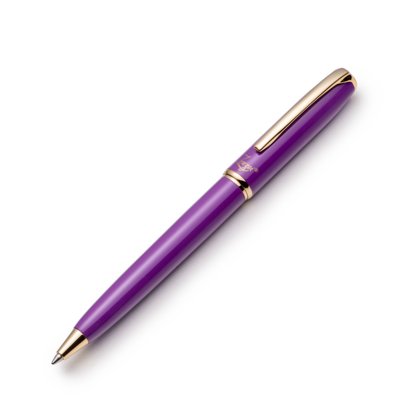 Purple Ballpoint Pen Set with Ink Schmidt Refill - ZenZoi