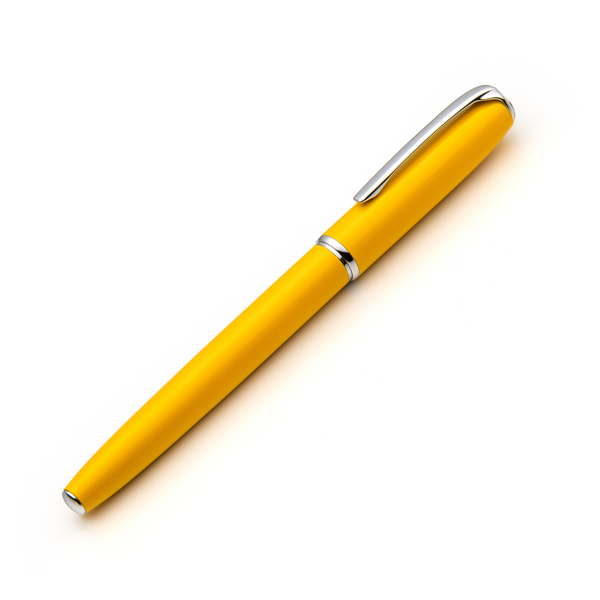 yellow fountain pen