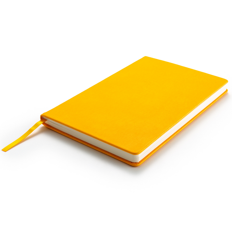 Hardcover Yellow Journal Notebook A5 Size with Gift Box