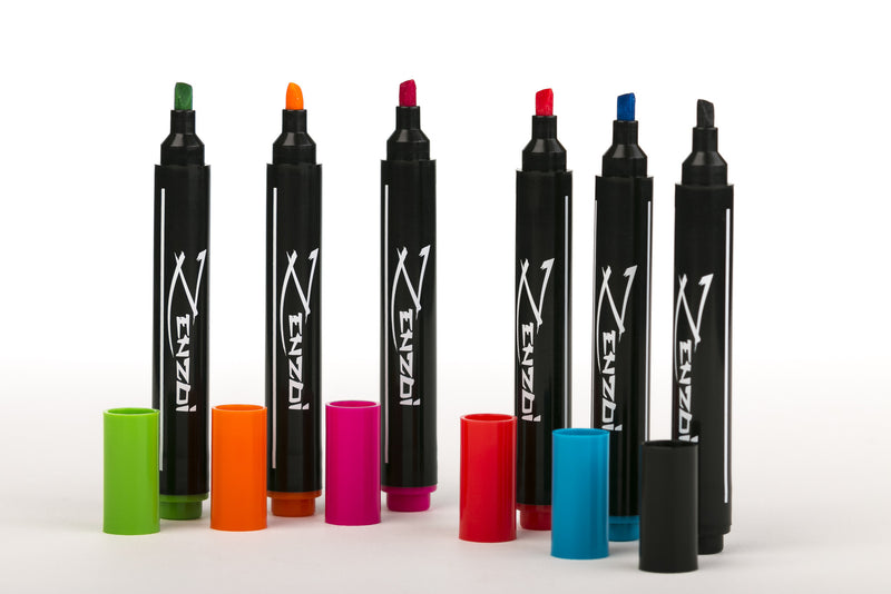Colored dry erase markers