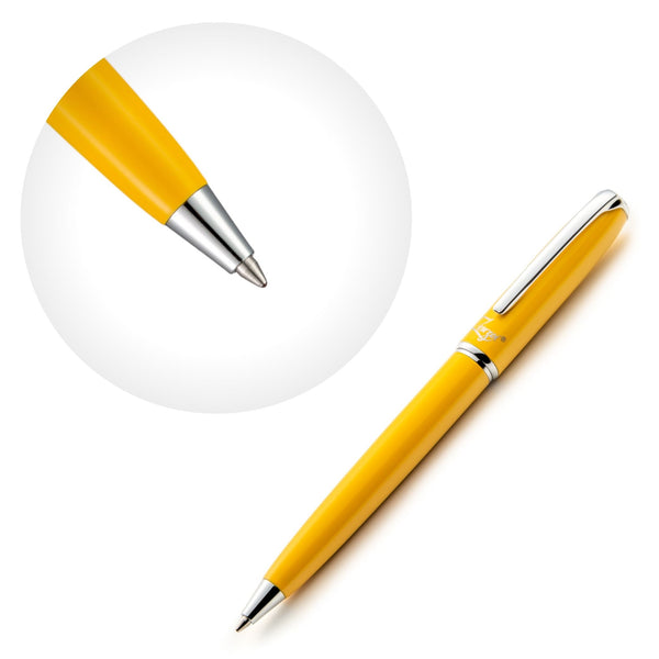 Yellow Ballpoint Pen Set with Ink Schmidt Refill - ZenZoi