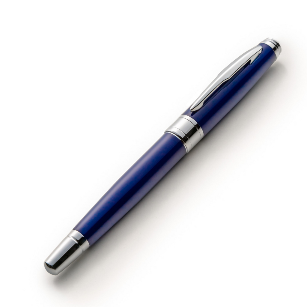 Blue Fountain Pen Set with Schmidt Medium Nib | ZenZoi