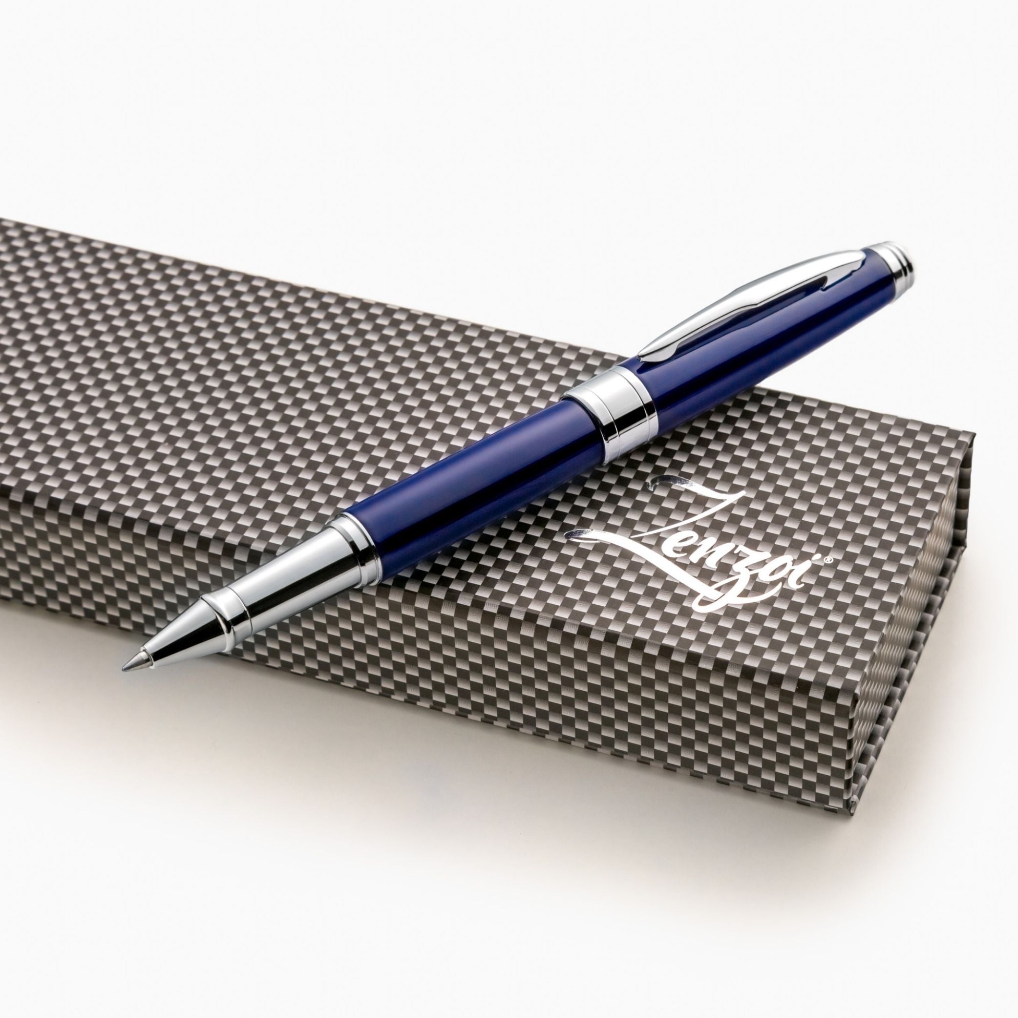 Blue Rollerball Pen Set with Schneider Ink Refill ZenZoi