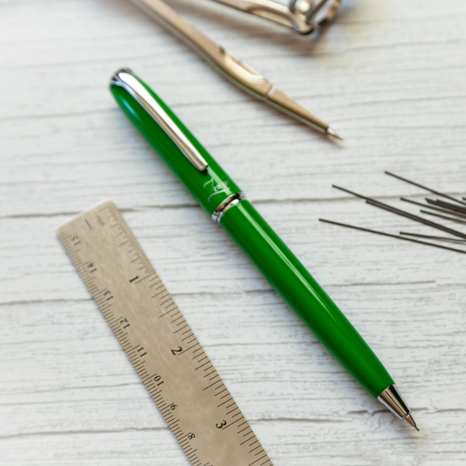 Green Mechanical Pencil Set with 0.5 or 0.7mm Lead Schmidt System