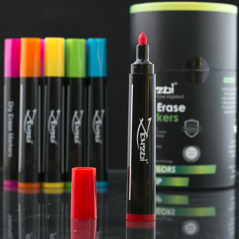 Fine point erasable markers