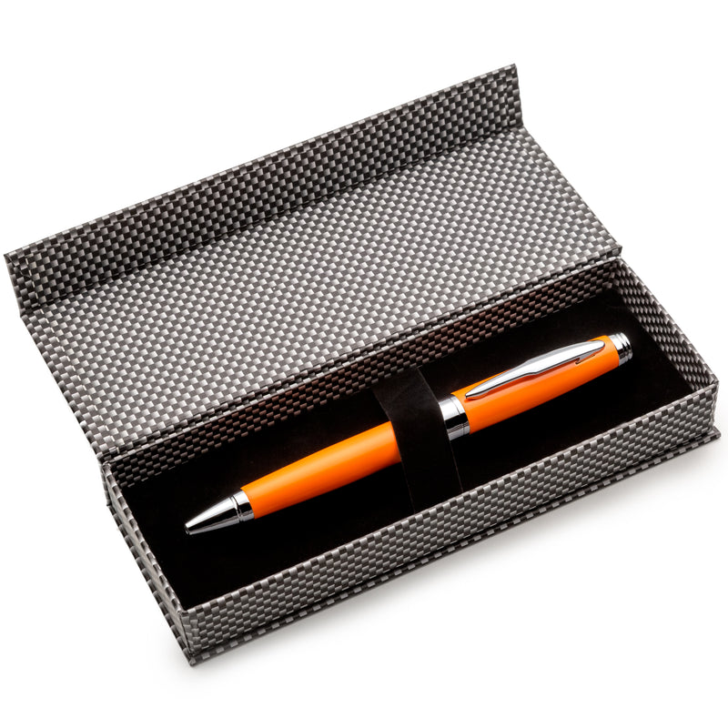 Orange Ballpoint Pen Set with Ink Refills - ZenZoi