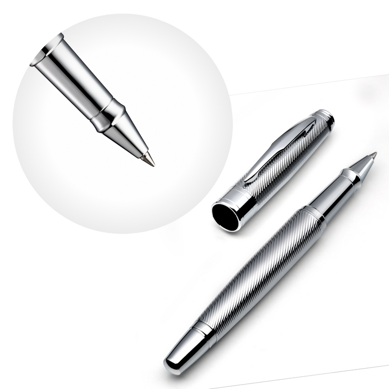 Executive Black Ballpoint and Roller Ball Pen Set