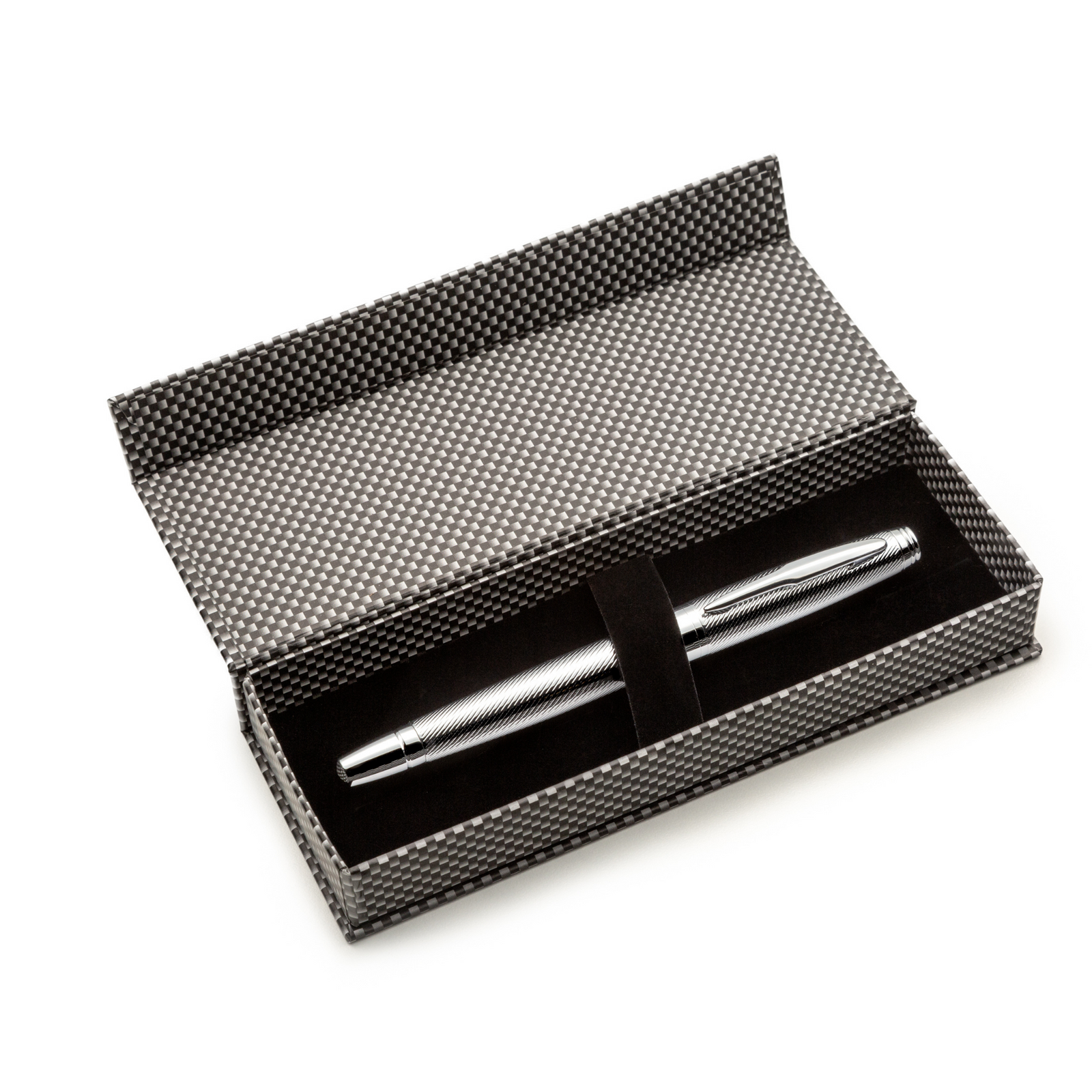 Chrome Fountain Pen Set with Schmidt Fine Nib | ZenZoi