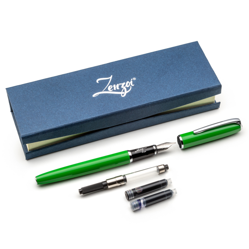 fountain pen set with ink